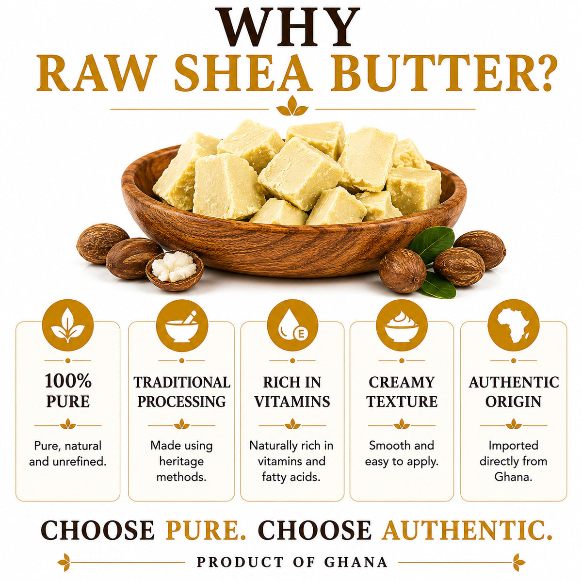African Black Soap Paste & Yellow Shea Butter Set - Natural Skin Care Combo