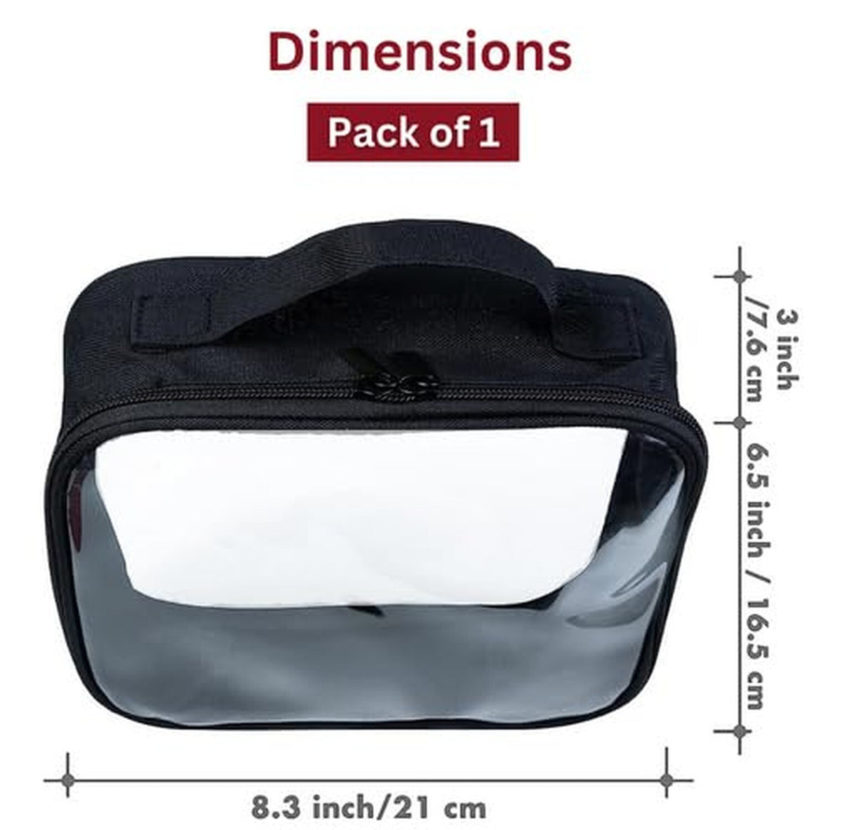 TSA Approved Clear Toiletry Bag - Waterproof Makeup & Travel Organizer