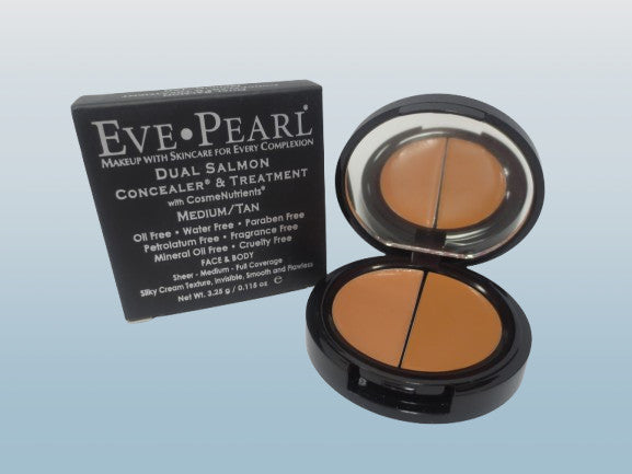 EVE PEARL Dual Salmon Concealer & Treatment Medium Tan 0.115 oz Boxed Lot of 10