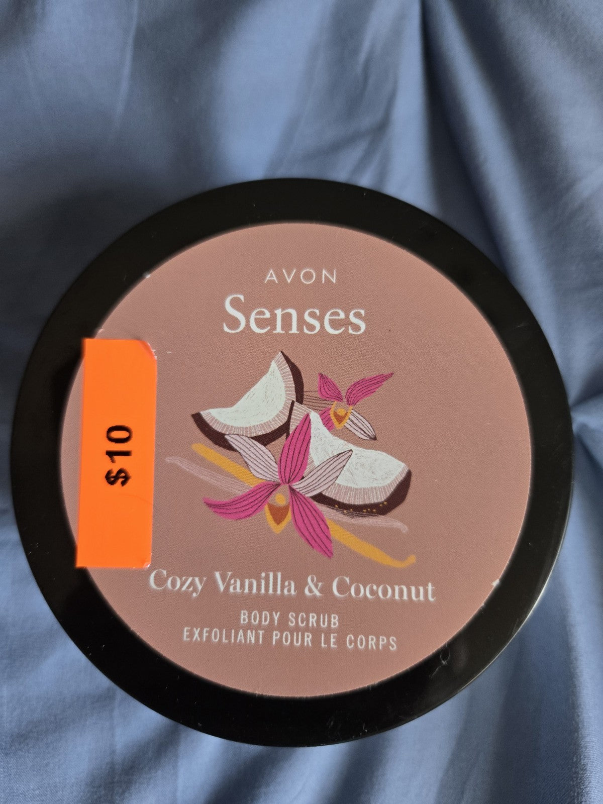Avon Senses Cozy Vanilla & Coconut Body Scrub New Sealed