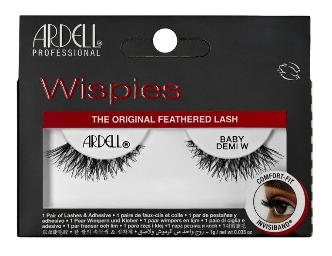 10 Pairs False Eyelashes Baby Demi Wispies Natural Look Black Ardell
