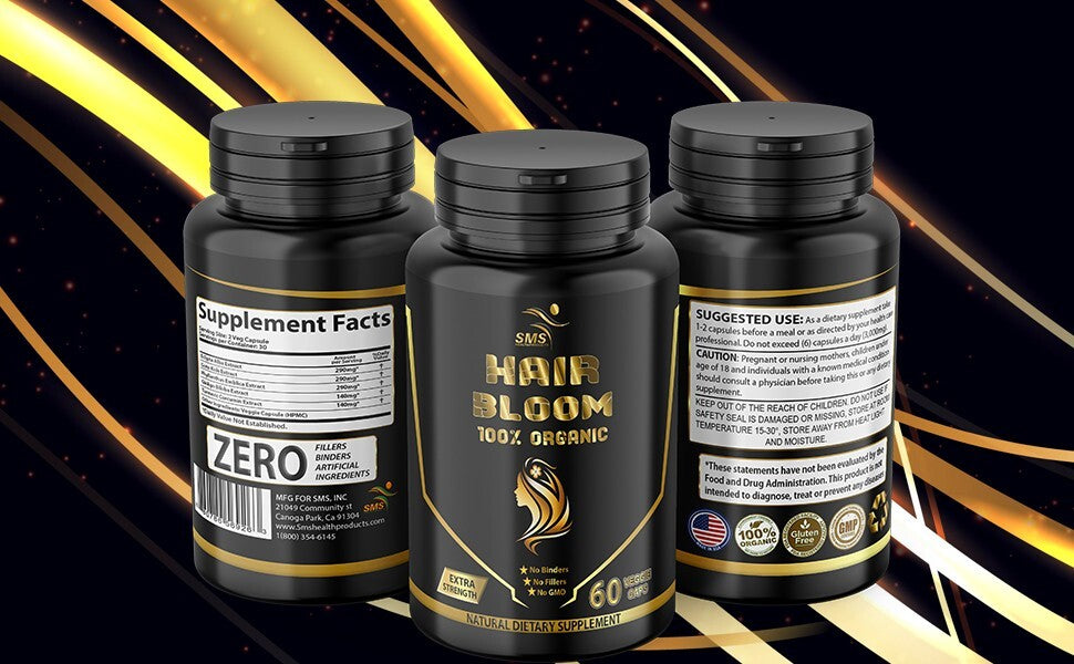 Hair Growth Supplement Natural Herbal Blend 60 Capsules