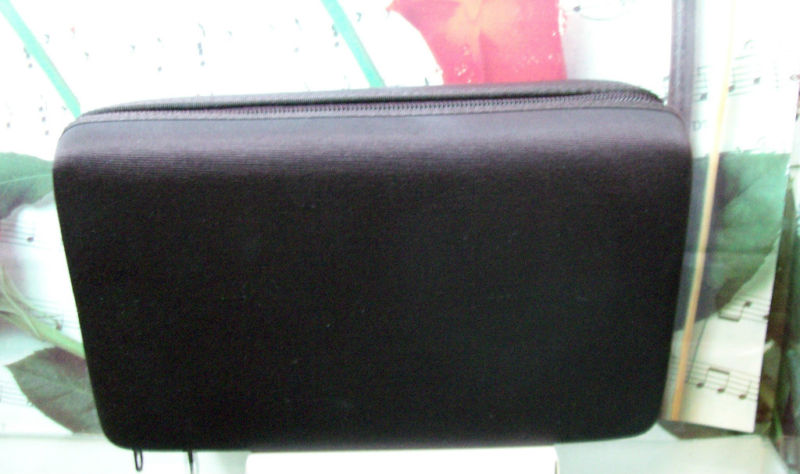 Men's Travel Shaving Kit Case - Hard Vinyl Dark Brown