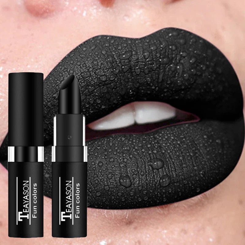 Waterproof Matte Lipstick - Red Dark Wine, Long-Lasting Lip Body Paint