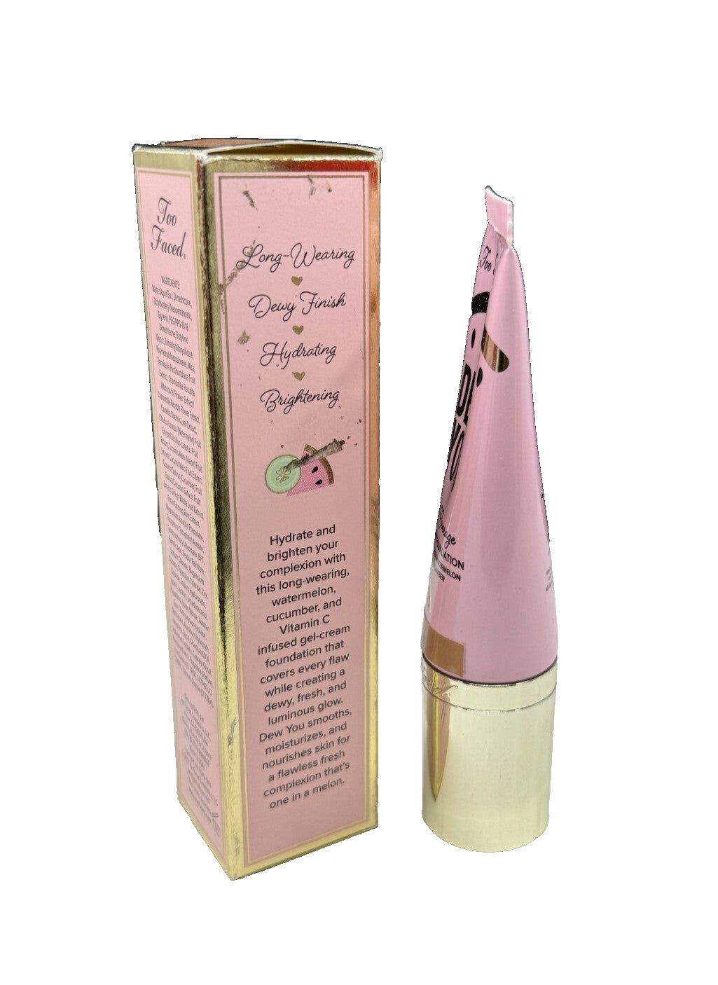 Too Faced Tuti Frutti Full-Coverage Fresh Glow Foundation Mocha 1.35oz