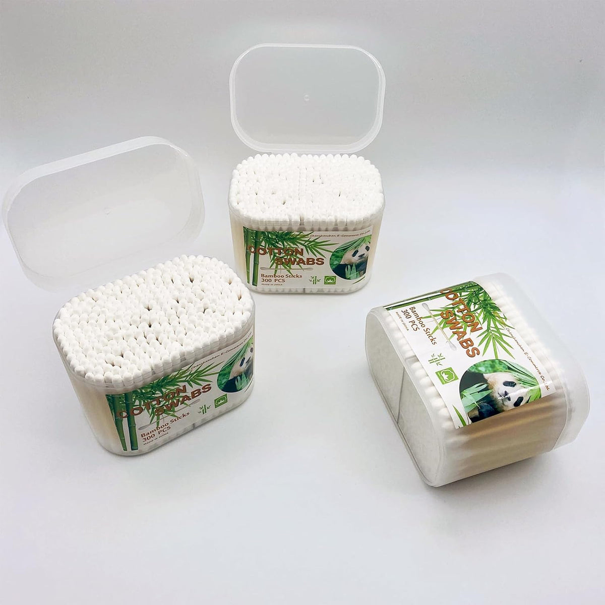 Eco-Friendly Wooden Cotton Swabs Double Tips Pack of 900 Ear Cleaning Sticks