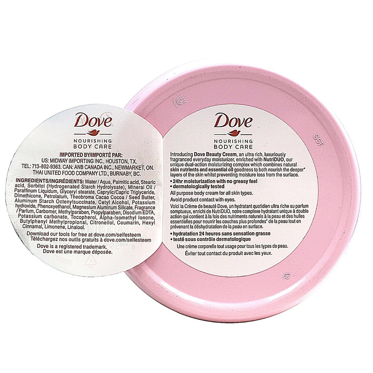Dove Beauty Cream for Face & Body – 2.53 fl oz
