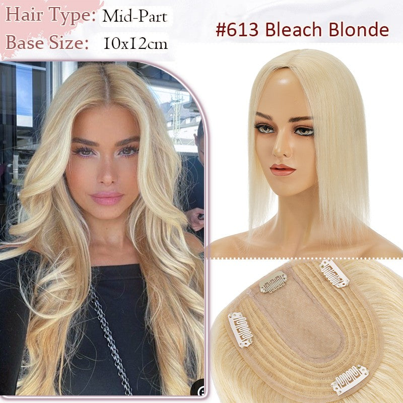 Women Clip-in Hairpiece for Hair Loss & Volume - 100% Remy Human Hair