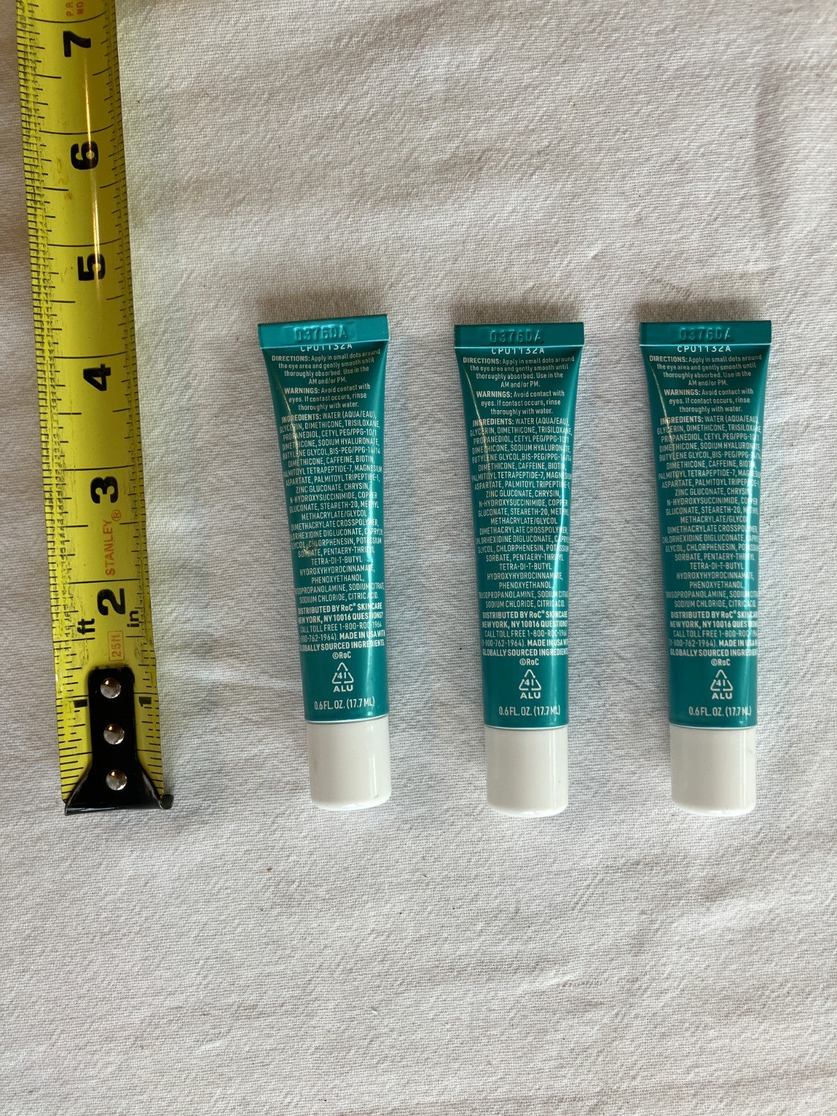 Hydrating Eye Cream with Hyaluronic Acid & Peptides - 3 Pack, 0.06oz each
