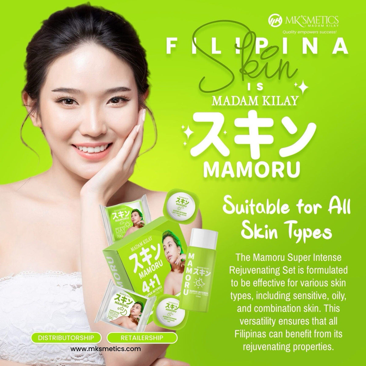 Madam Kilay Mamoru 4+1 Rejuvenating Skin Care Set for Youthful & Clear Skin