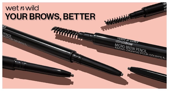 Micro Brow Eyebrow Pencil - Retractable Fine Tip with Spoolie - Soft Brown