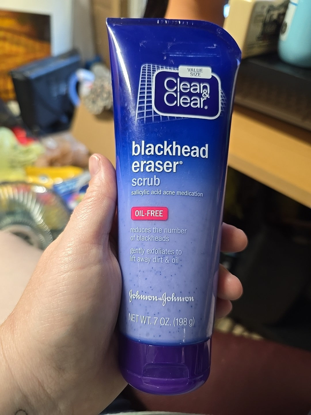 Clean & Clear Blackhead Eraser Facial Scrub Cream, Salicylic Acid