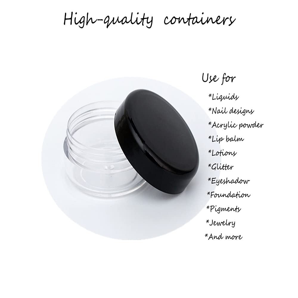 5g Cosmetic Containers Set - 50pcs Mini Storage Jars for Makeup & Skincare