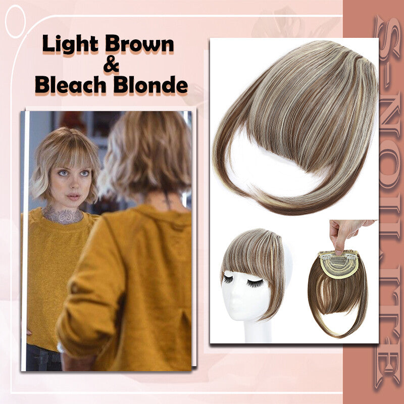 French Style Clip-In Bangs Hair Extensions - 11 Inches Natural Look
