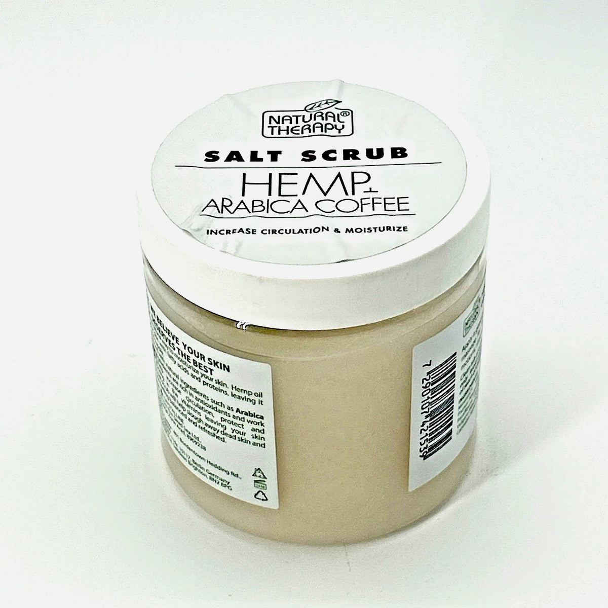 Natural Therapy Hemp+Coffee Exfoliating Glow Mineral Salt Scrub