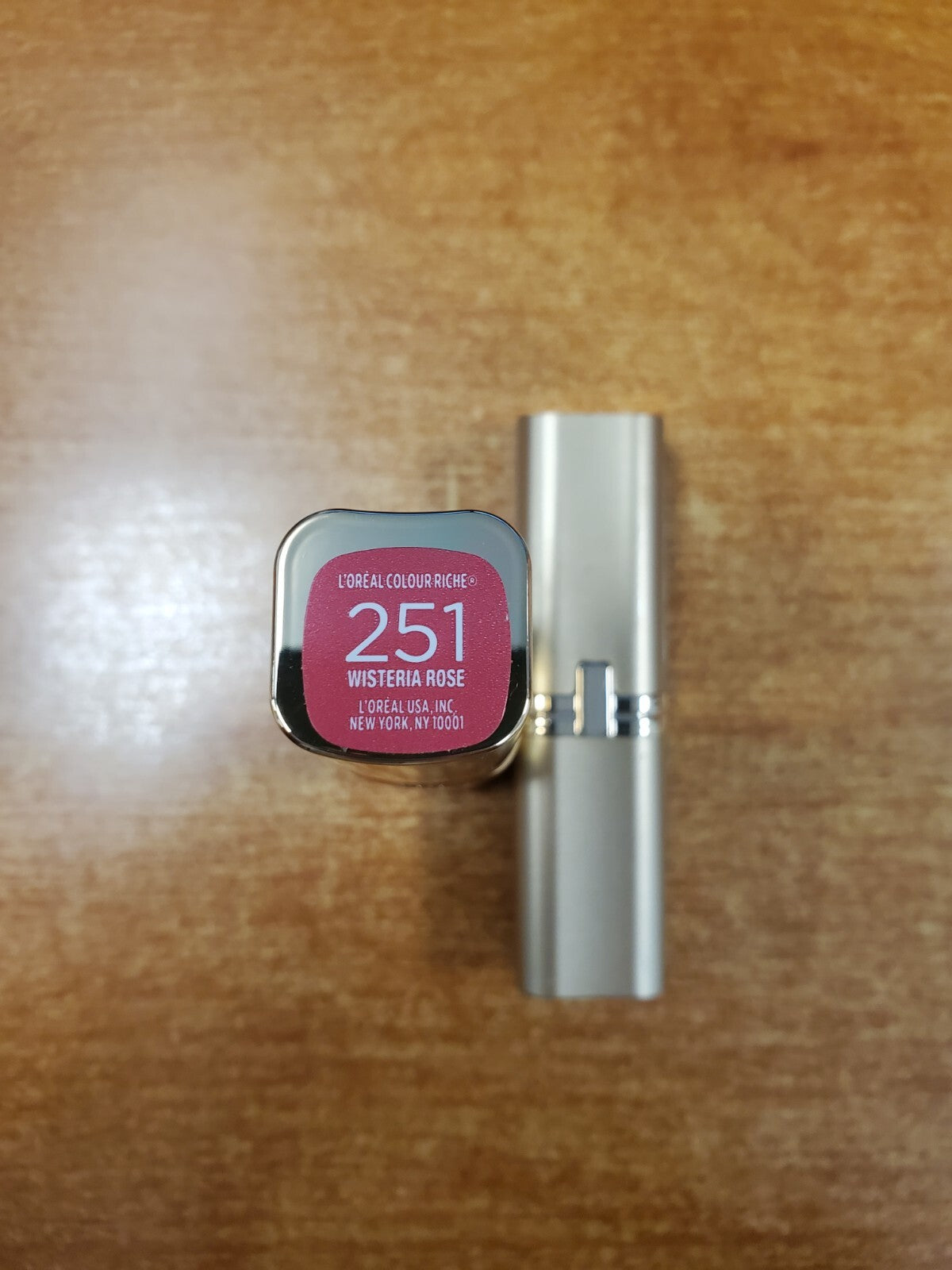 2 Pack Satin Lipstick #251 Wisteria Rose - Moisturizing, Long-Lasting Makeup