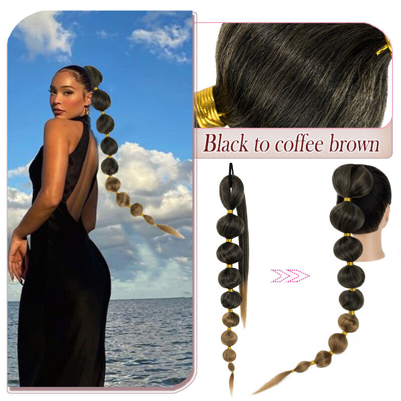 34-Inch Thick Braiding Hair Extensions for Ponytail Wraps - Multiple Colors