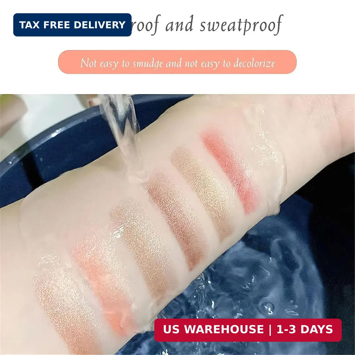 6 Color Eyeshadow Stick Set - Waterproof Gradient Glitter Makeup Pens