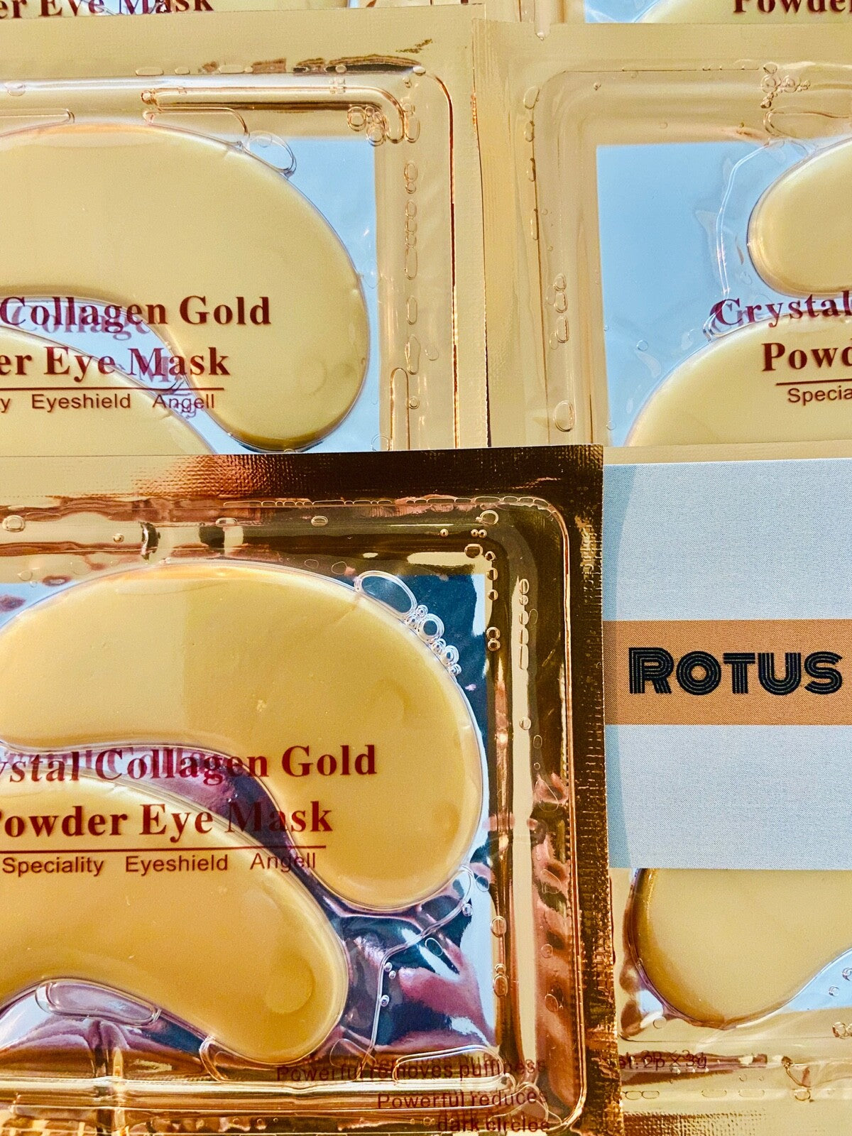 Gold Collagen Eye Mask Patches for Dark Circles & Anti-Aging - 10 Pairs
