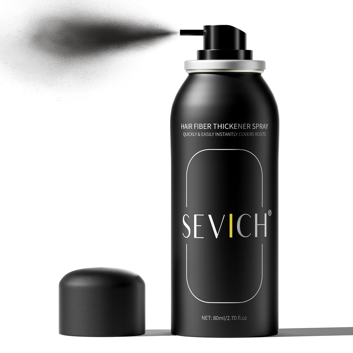 Hair Building Fibers Spray – Instant Thickening Powder, 80ml Black