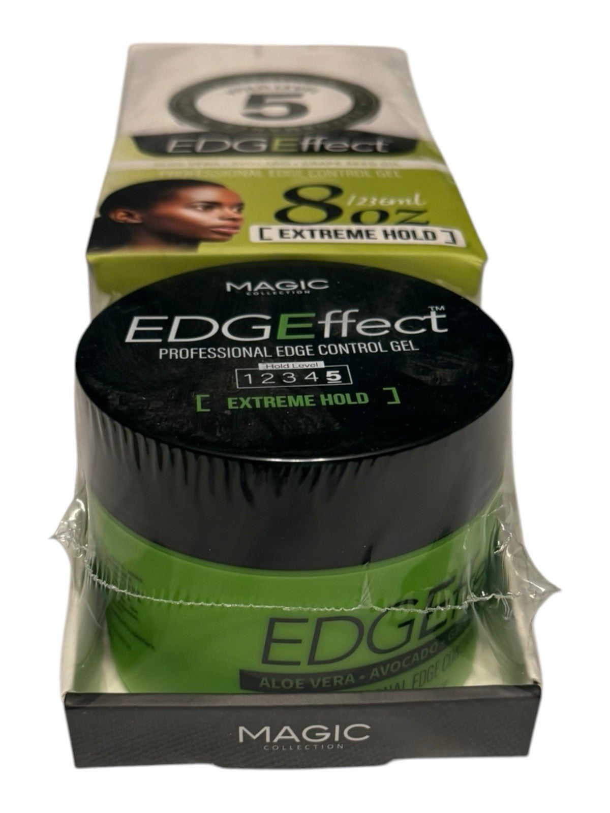 Extreme Hold Edge Control Gel with Avocado & Aloe - 8oz Hair Styling Pomade