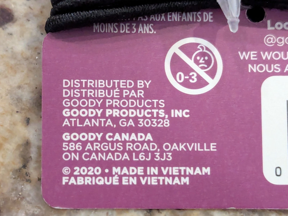 Goody Ouchless Elastic Hair Tie Black 29 count