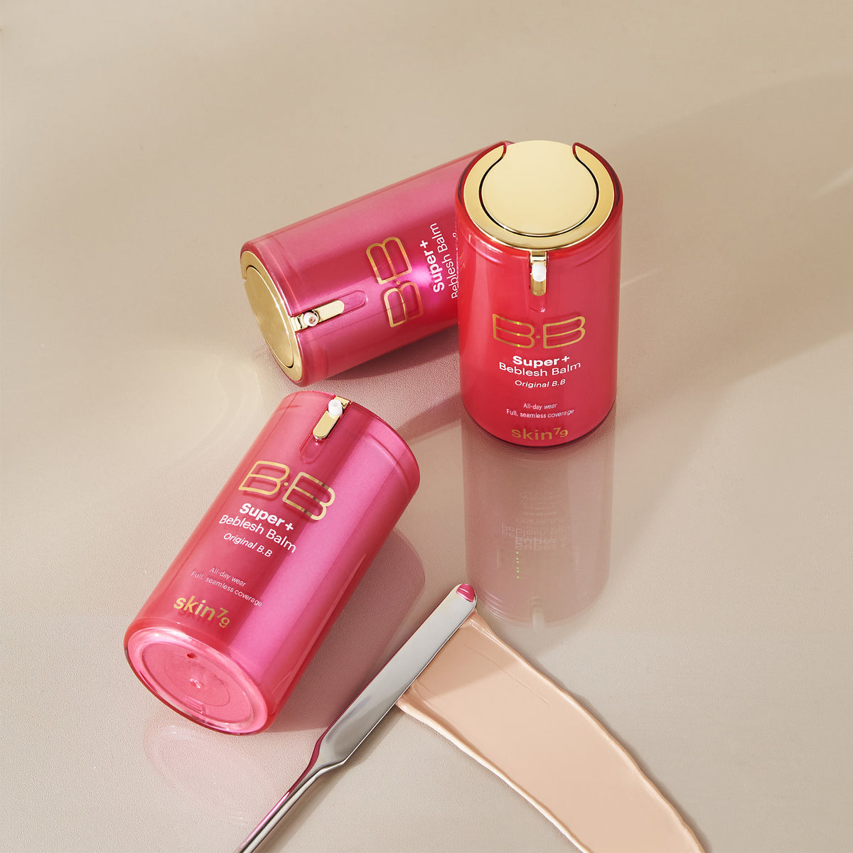 SKIN79 Hot Pink Super Plus Beblesh Balm - 40g, Lightweight BB Cream