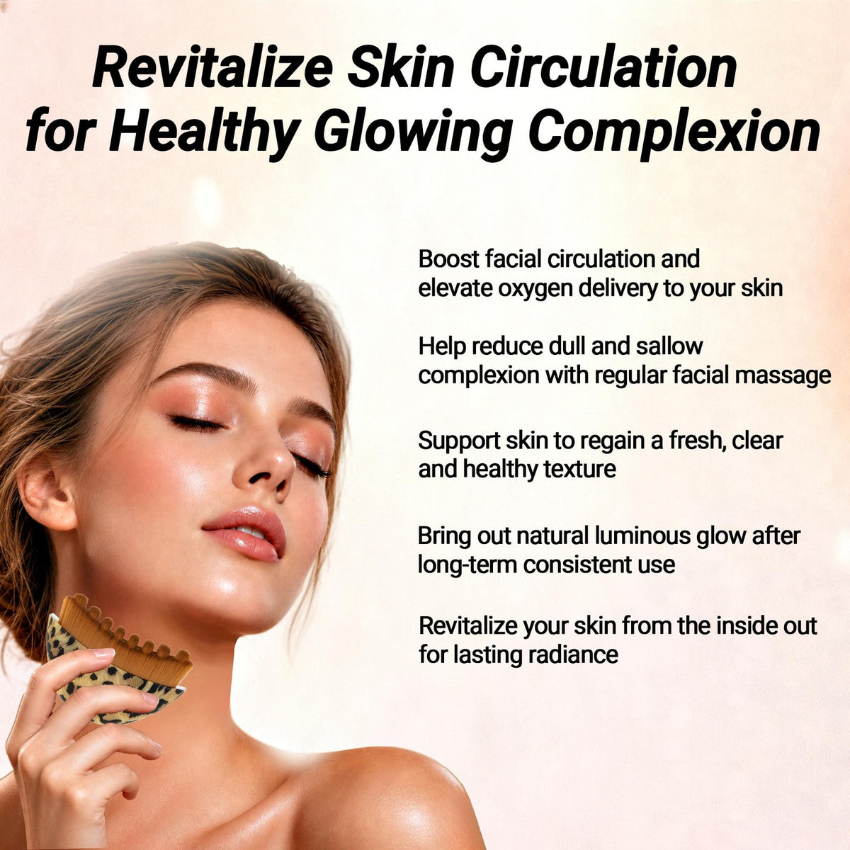 Lymphatic Contour Face Brush – Ultra-Soft Bristles for Jawline & Puffiness