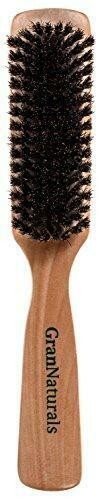Men's Boar Bristle Hair Brush - Natural Wooden Wave Styling Comb