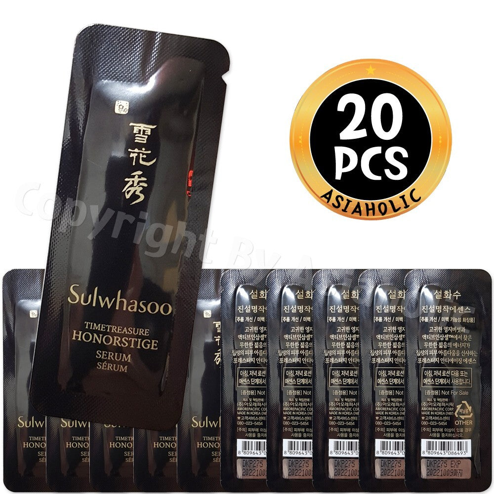 Sulwhasoo Timetreasure Honorstige Serum Sample Pack 20 x 1ml for Radiant Skin