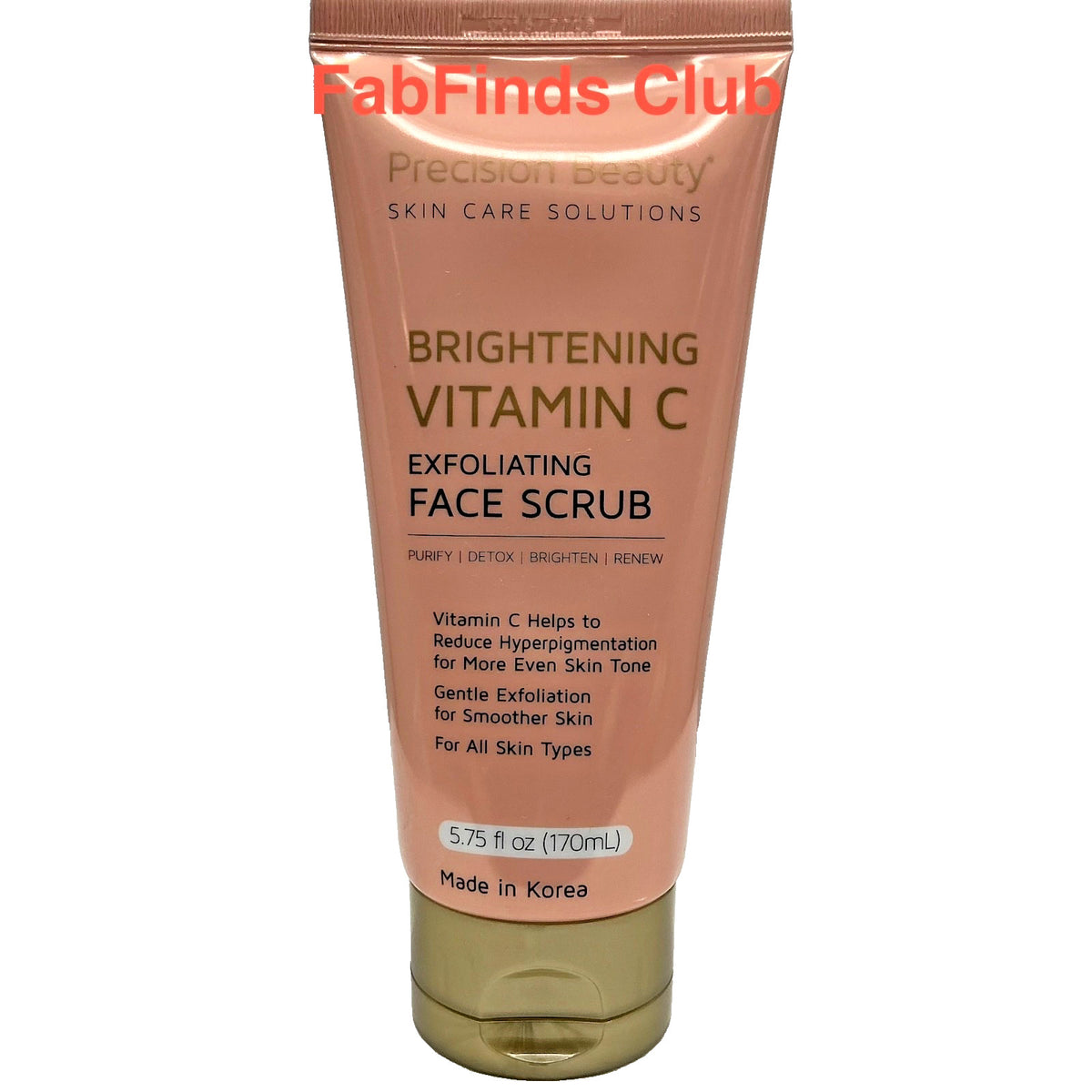 2x Precision Beauty Brightening Vitamin C Exfoliating Face Scrub