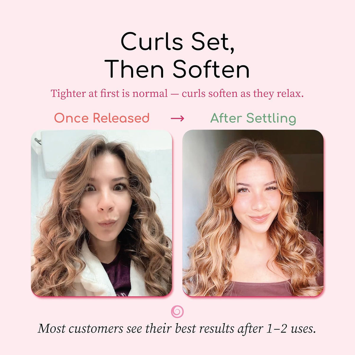 Heatless Curling System for No Headband 360° Curling Results - Reusable & Gentle