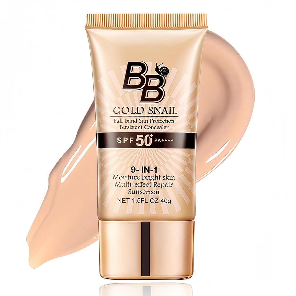 SPF 50 BB Cream Tinted Moisturizer with Full Coverage & Hydrating Face Makeup