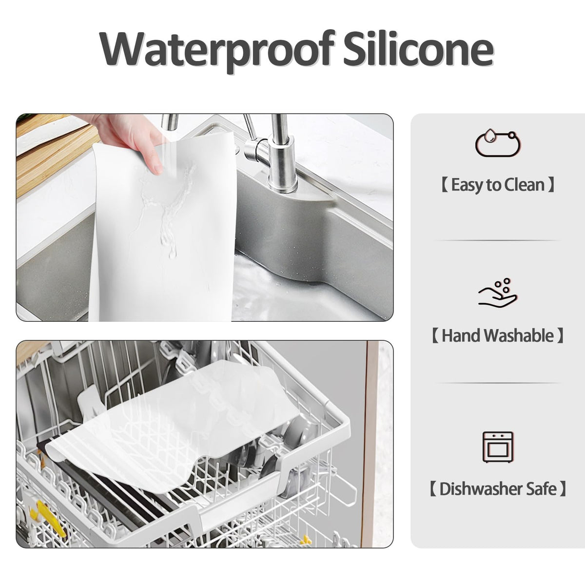 Silicone Makeup & Vanity Mat 15.7x11.8 Inches Heat-Resistant Protector