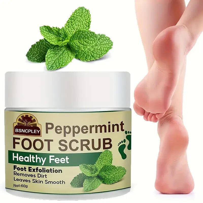 BSNCpley Peppermint Foot Scrub for Healthy Feet, 60g - Exfoliates,