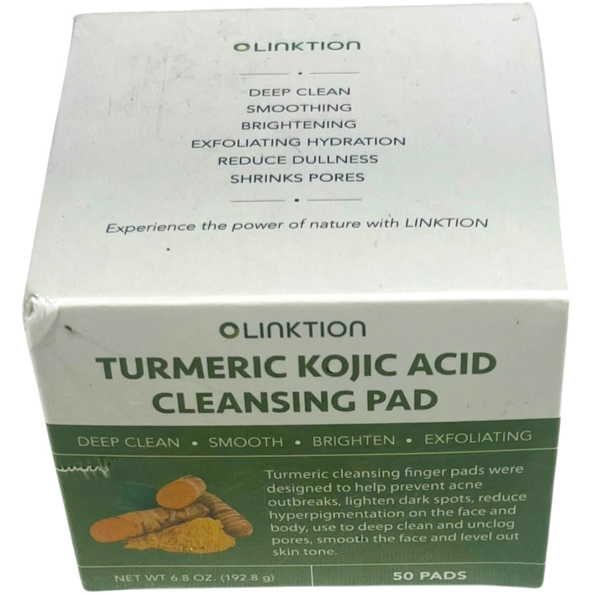 Kojic Acid Turmeric Facial Cleansing Pads - 50 Count Skin Care Set