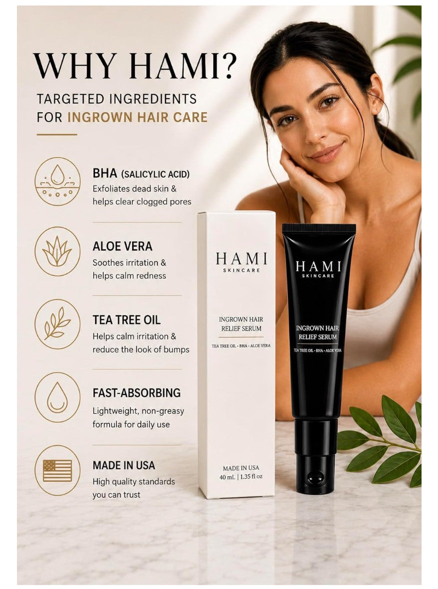 Ingrown Hair Serum for Bikini Line & Razor Bump Treatment - Smooth Skin
