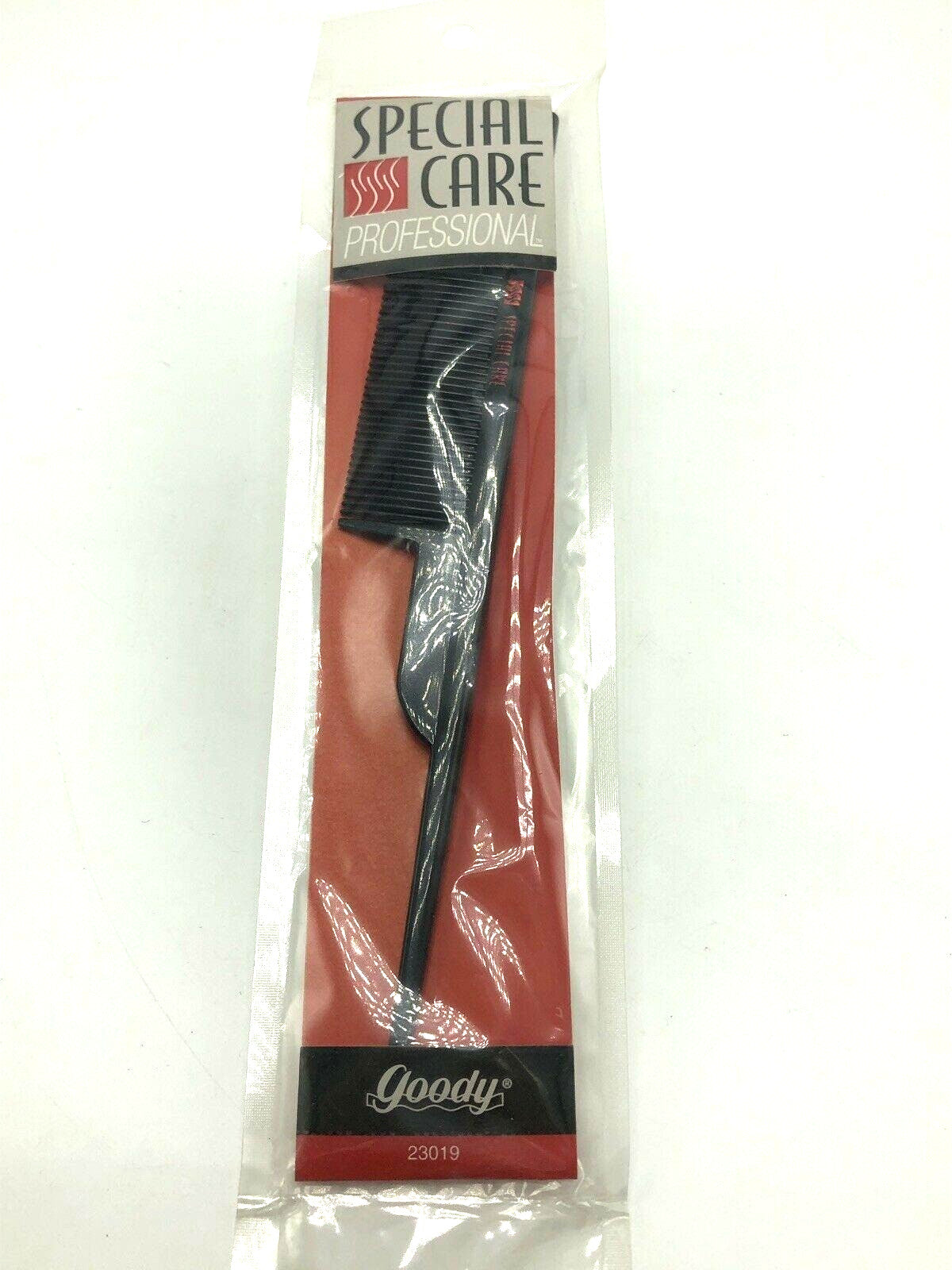 Goody Vintage 1996 Professional Rat Tail Comb with Grip - Black, 8 Inch