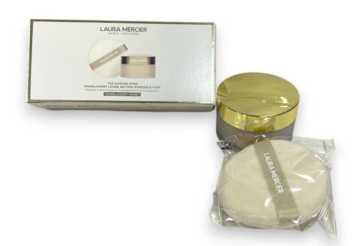 Translucent Loose Setting Powder with Puff - 29g/1oz for Flawless Makeup