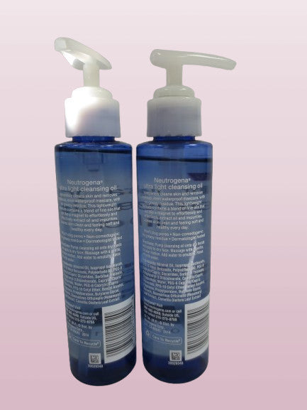 Neutrogena Ultra Light Cleansing Oil - Hydrating Facial Oil 4.5 Oz 2 Pack