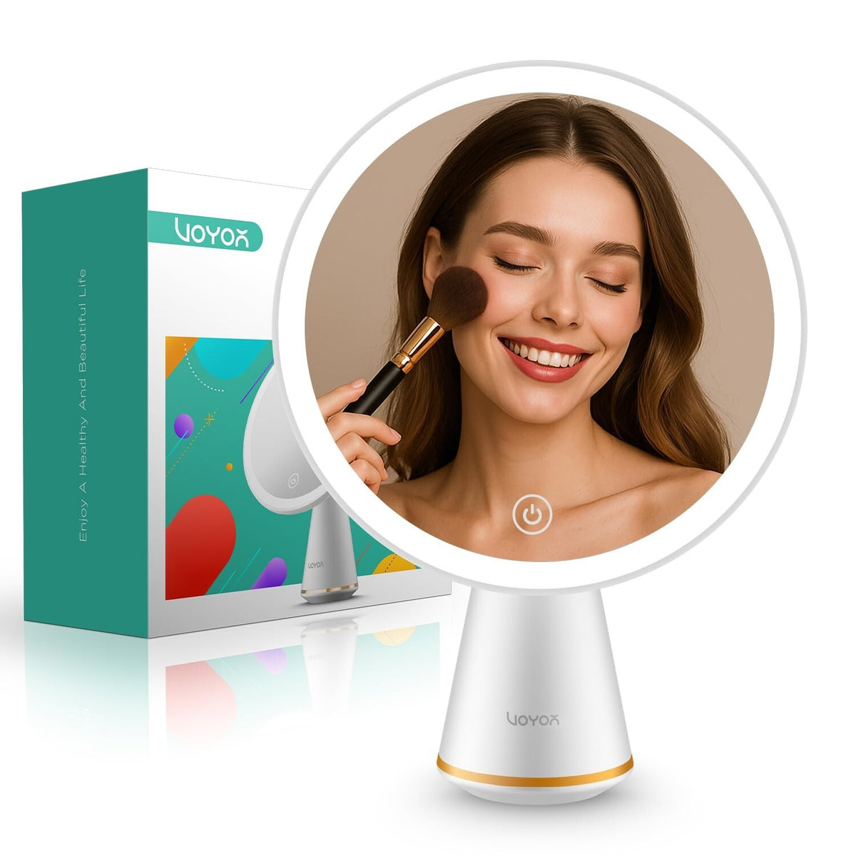 Rechargeable Travel Vanity Mirror with Lights | 3 Brightness Levels
