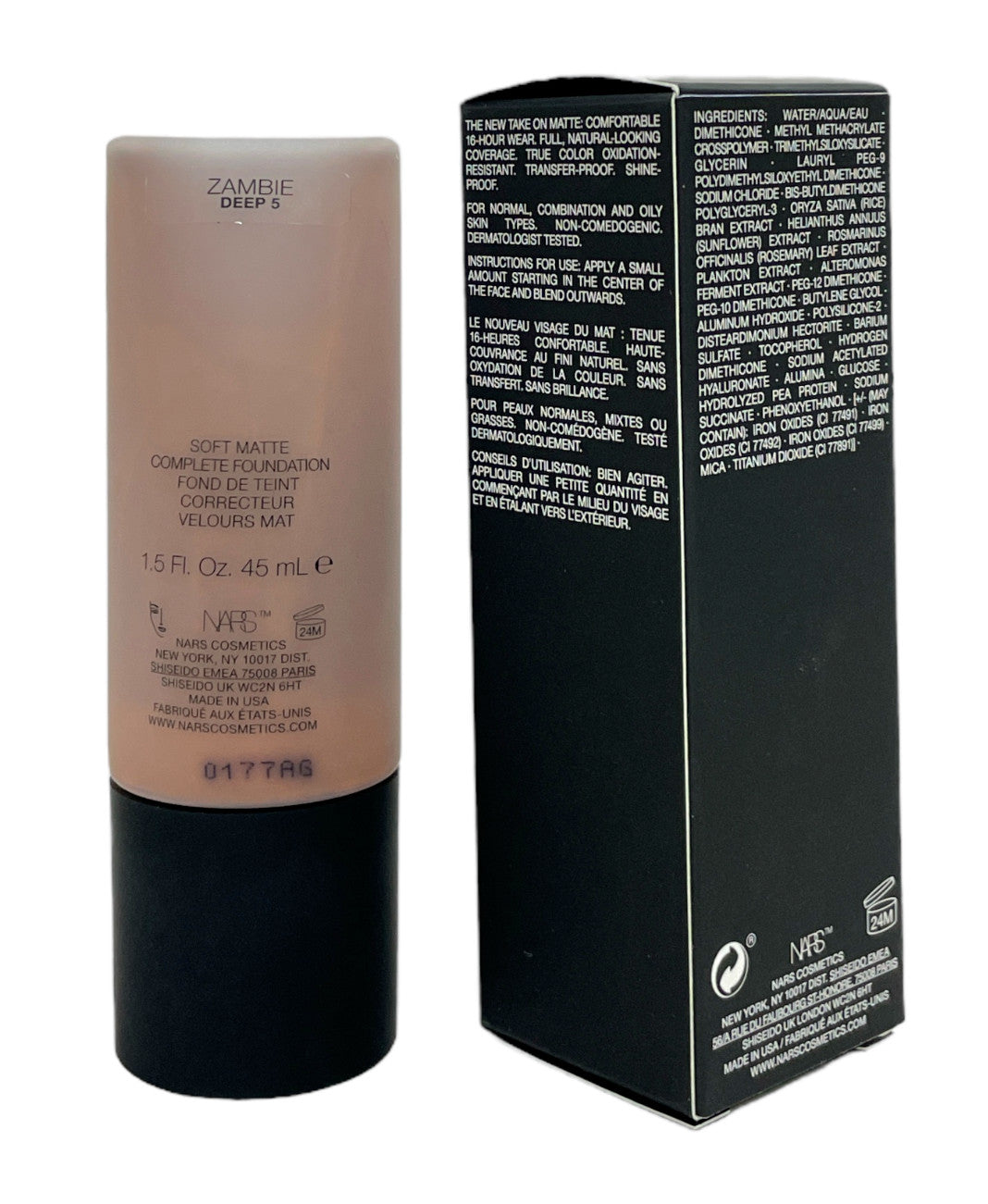 Long-Lasting Matte Foundation - Multiple Shades, 1.5oz / 45mL