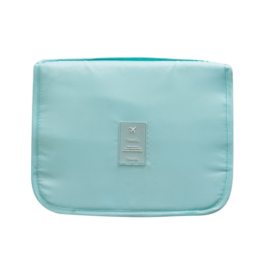 Travel Makeup Organizer Hanging Bag with Multi Mesh Pouches and Waterproof Exterior