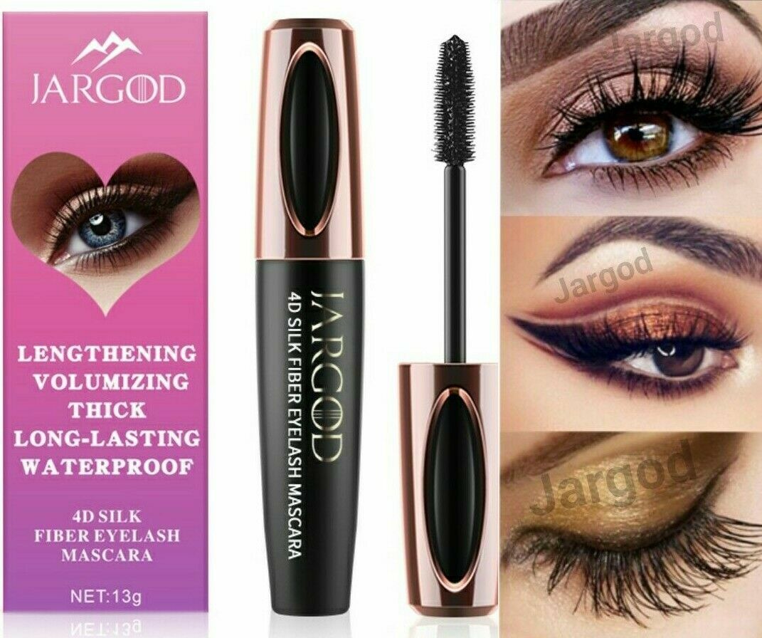 4D Silk Fiber Volumizing Waterproof Mascara with Provitamin B5 - Lengthening & Smudge-Proof