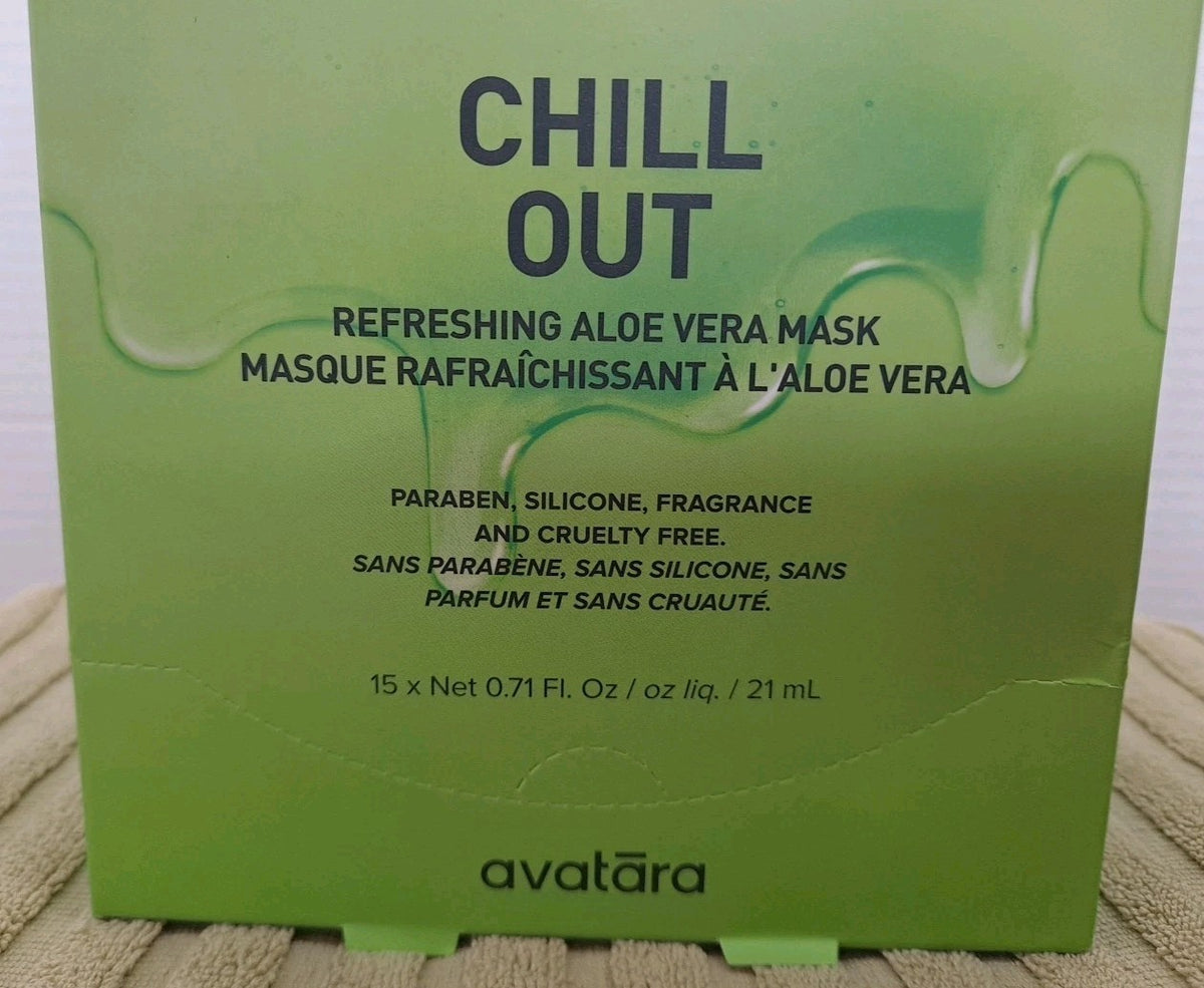 Avatara Chill Out Aloe Vera Face Sheet Mask - 15 Count