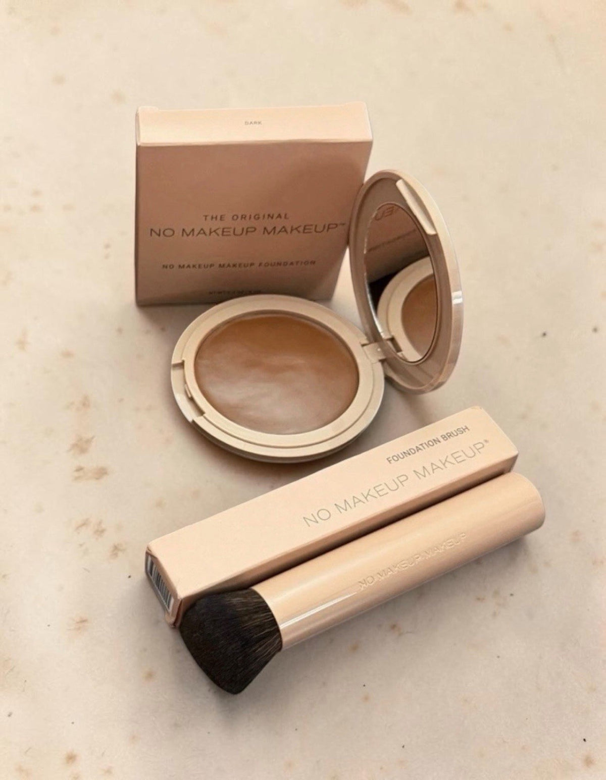Foundations & Brush Duo - The Original No Makeup Makeup DARK Shade
