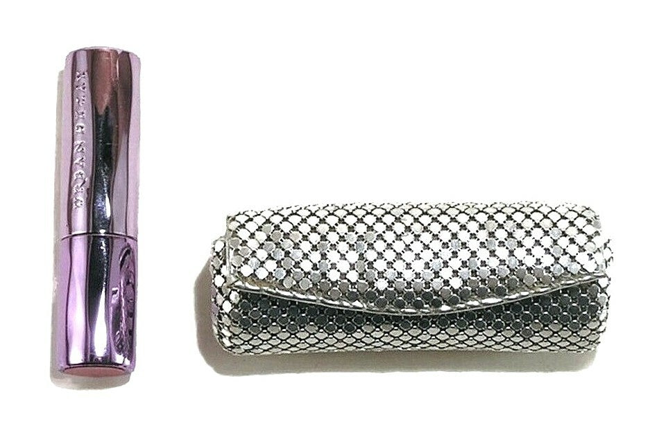 Metal Mesh Lipstick Case with Mirror - Fits 8.5cm Round Lipsticks, Unbranded