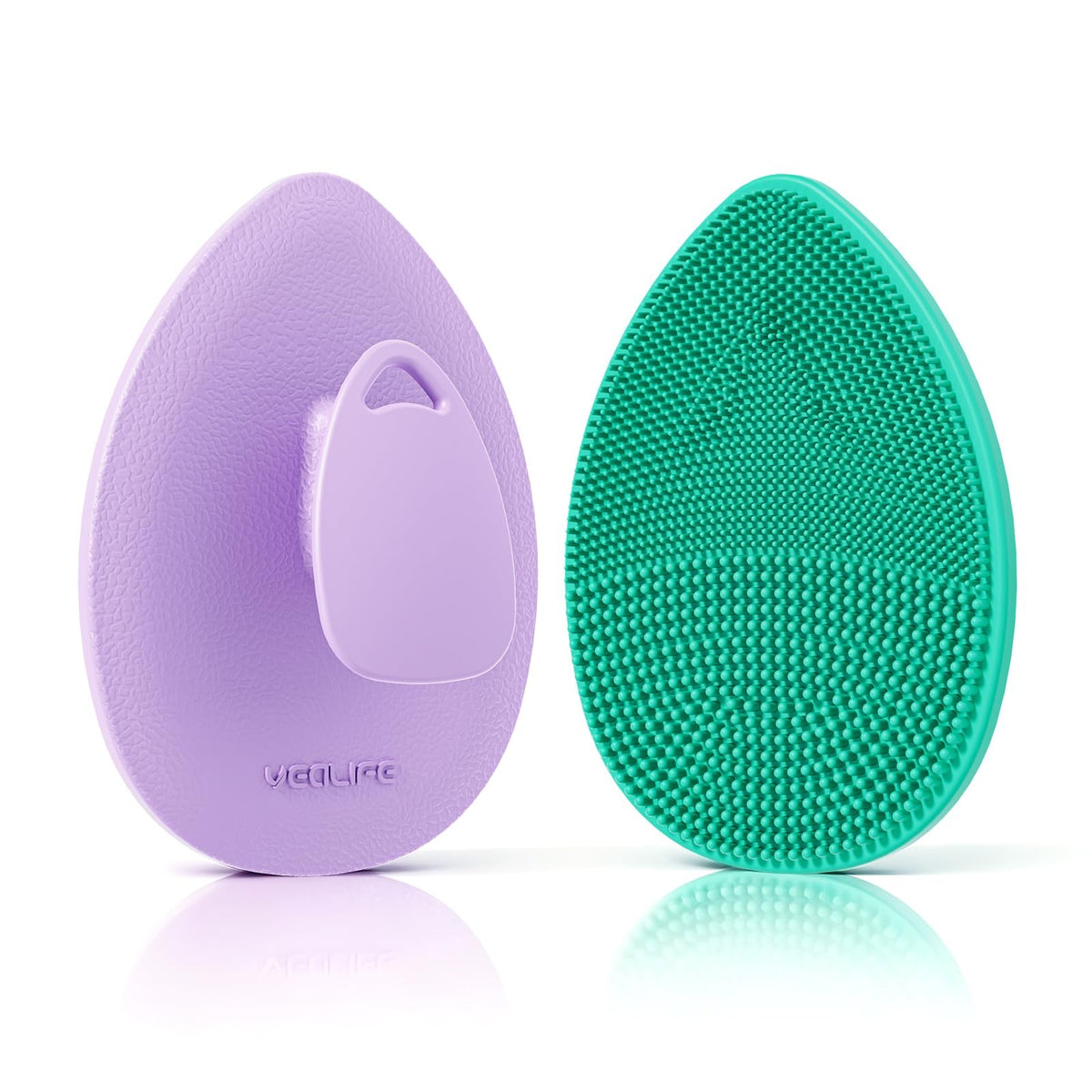 Silicone Facial Cleansing Brush 2 Pack - Gentle Exfoliating & Deep Pore Cleanser