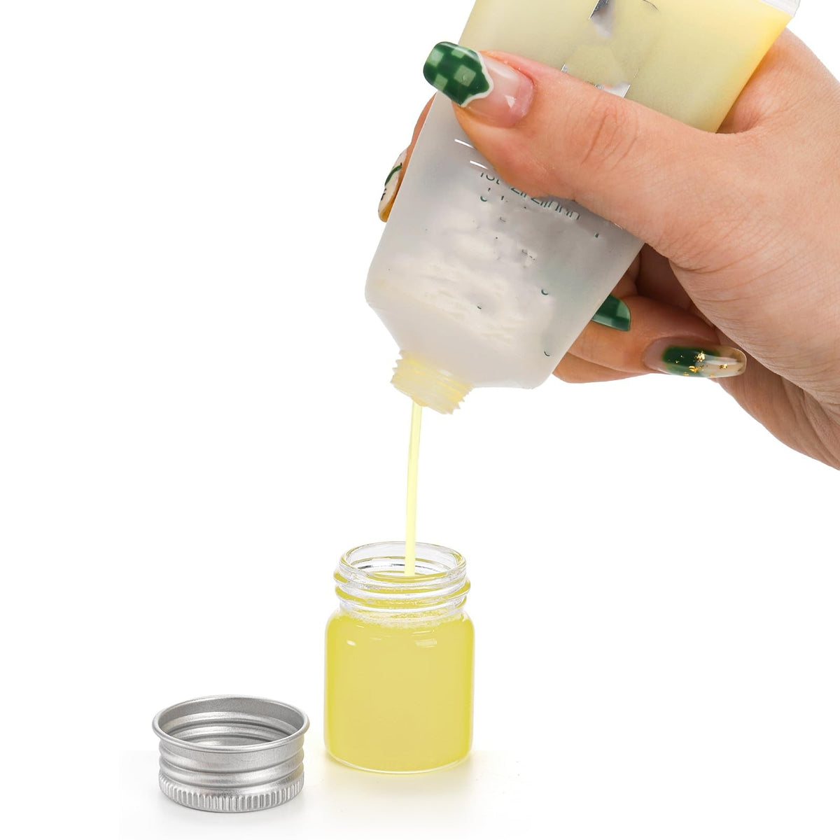 Mini Glass Jars with Aluminum Screw Lids - 36 Pack 15ml Leakproof Storage Containers