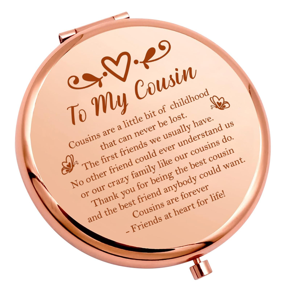 Personalized Compact Pocket Mirror for Women BFF Friendship Gift